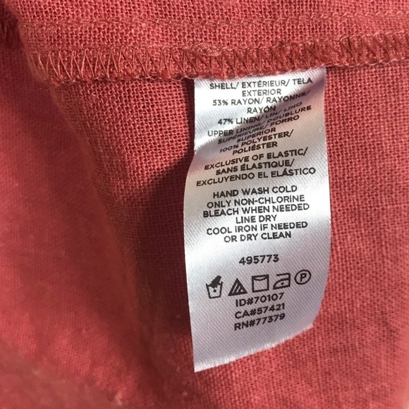 Loft Outlet Lounge Sleeveless Tie Front Smocked Slub Spaghetti Strap Dress XS - Picture 5 of 6